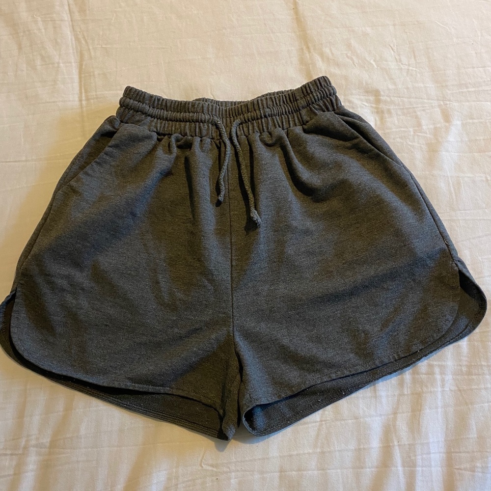 Woman's Grey Sweatpant Shorts